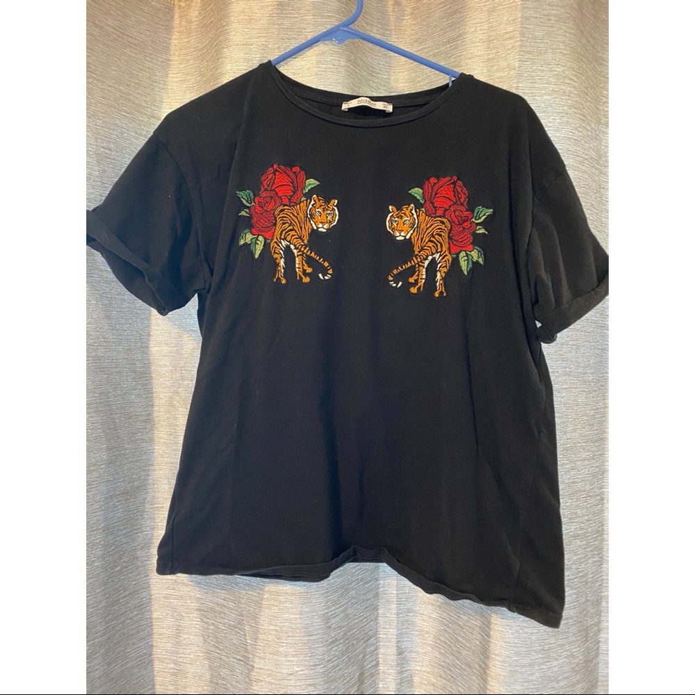 Embroidered Hot Tiger Tee